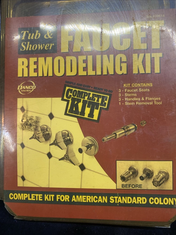 Danco Chrome 3 Handle Remodel Kit  American Standard Colony Tub/shower Damagebox
