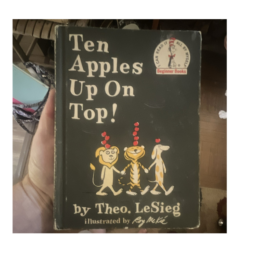 Ten Apples Up On Top! by Theo LeSieg, Roy McKie, Hardcover, Beginner Books