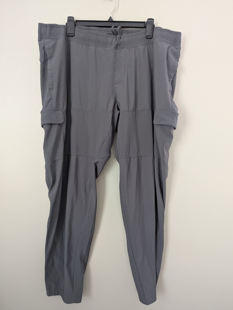 All In Motion Men's Gray Drawstring Stretch Athletic Pants Size XXL