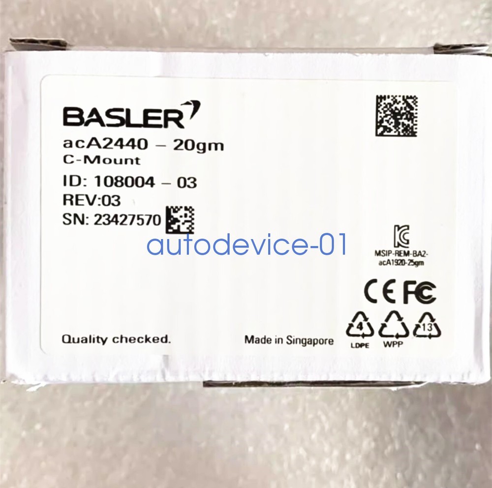 1pcs Basler aca2440-20gm Industrial Camera DHL/FedEx