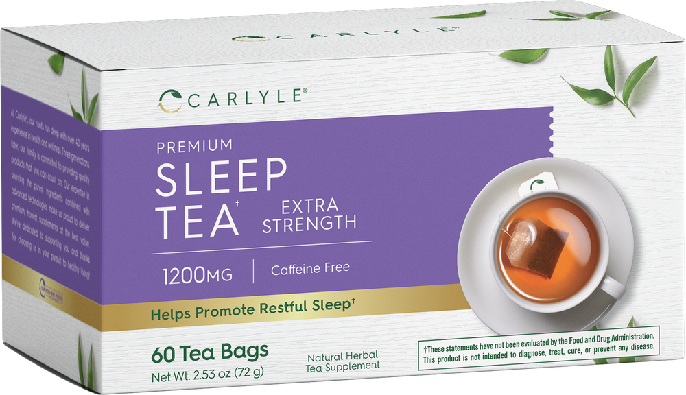Sleep Tea | 60 Tea Bags | Caffeine Free | Vegetarian | Bedtime Tea | by Carlyle