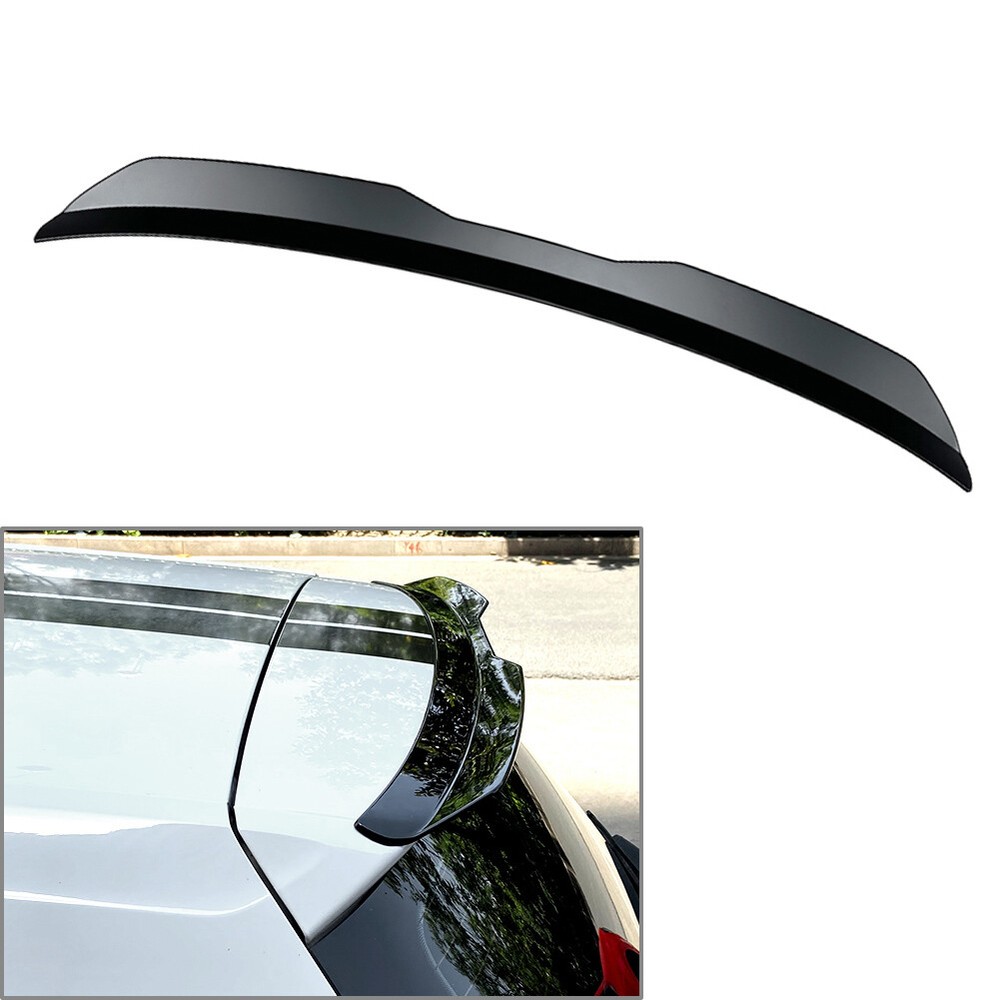 Matte Black Universal Rear Roof Lip Spoiler for Hatchback SUV MPV Cars