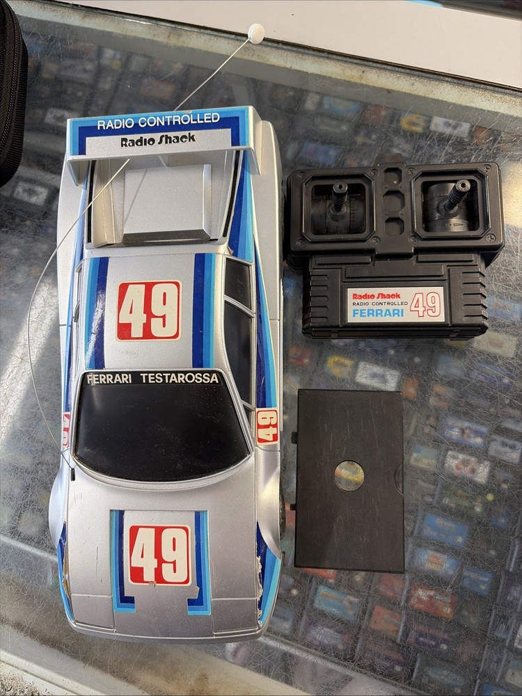 Vintage Radio Shack Ferrari Testarossa 49 60-4063 RC Car