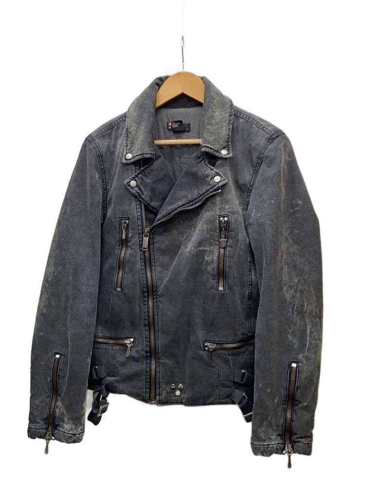 Diesel Double Riders Jacket/M/Denim/Blk/Plain 21901