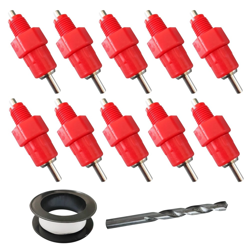 Chicken Waterer Nipples Automatic Poultry Watering Nipples Chicken Drinkers (...