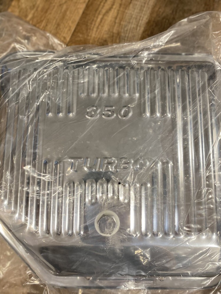 GM Transmission Pan Turbo 350 TH350 Stock Chevy GMC Stock Capacity Steel Black