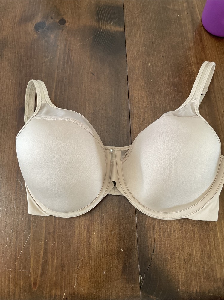 Bali 3439 One Smooth U Nude Bra  34DD  Seamless T Shirt Lined Underwire