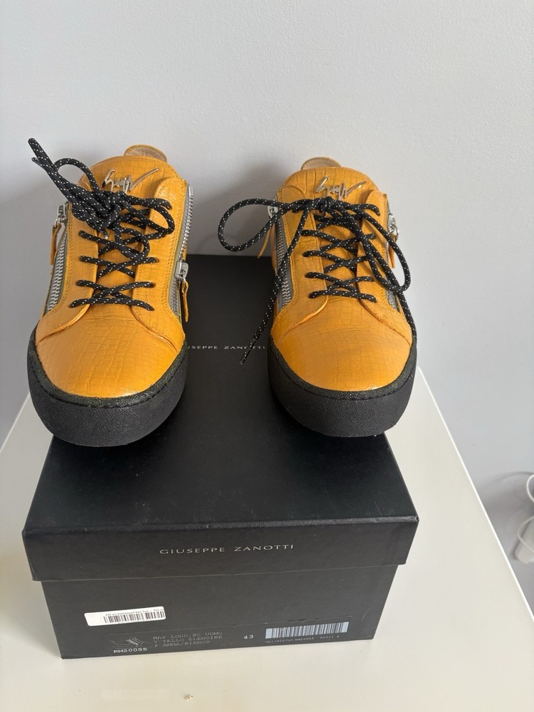 giuseppe zanotti sneakers men 43 Customized Paint Mustard