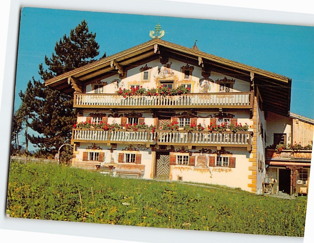 Postcard Bauernhof im Leitzachtal Oberbayern Germany