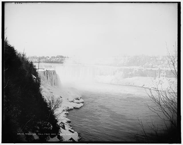 Photo:Niagara Falls NY Canada 1890s Horseshoe Falls from Goat Island