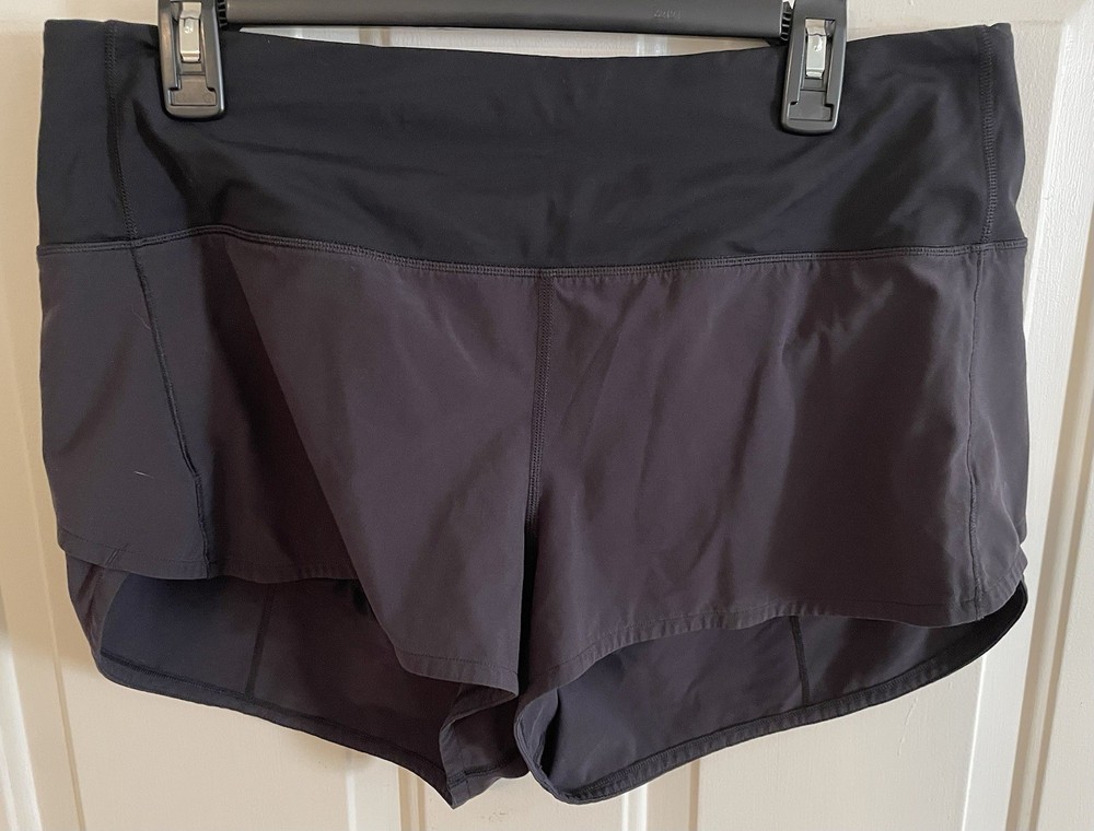 Lululemon Speed Up (?) Shorts Women’s Size 12 Black
