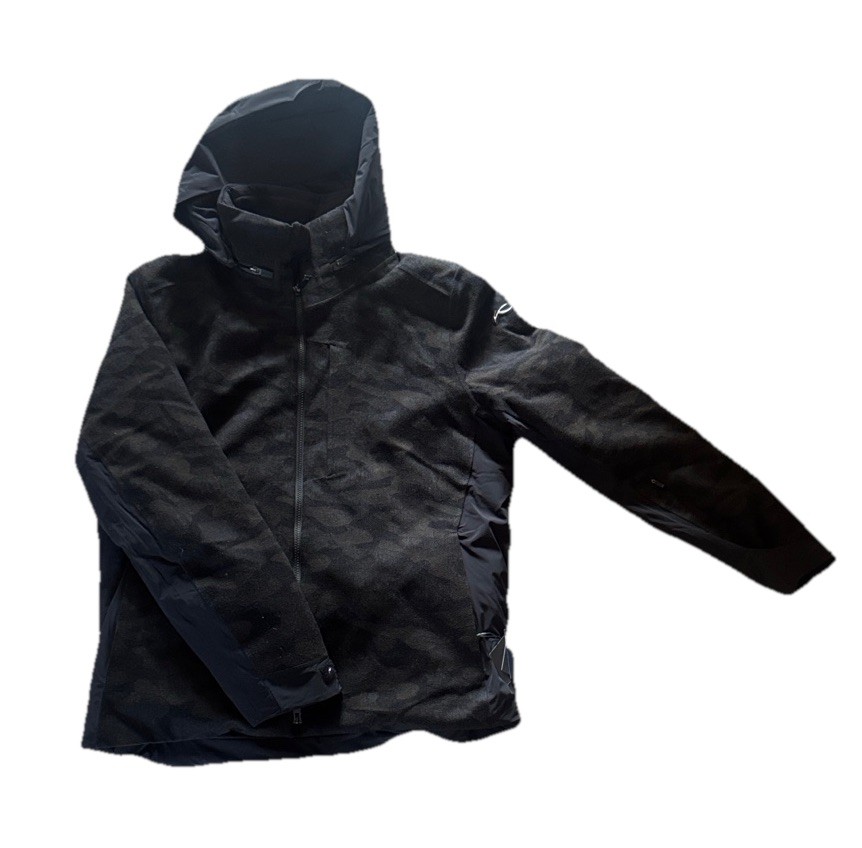 KJUS  Men Glacier Pro Jacket Limited Hooded Zip Black/Dark Olive Size 52 Casual