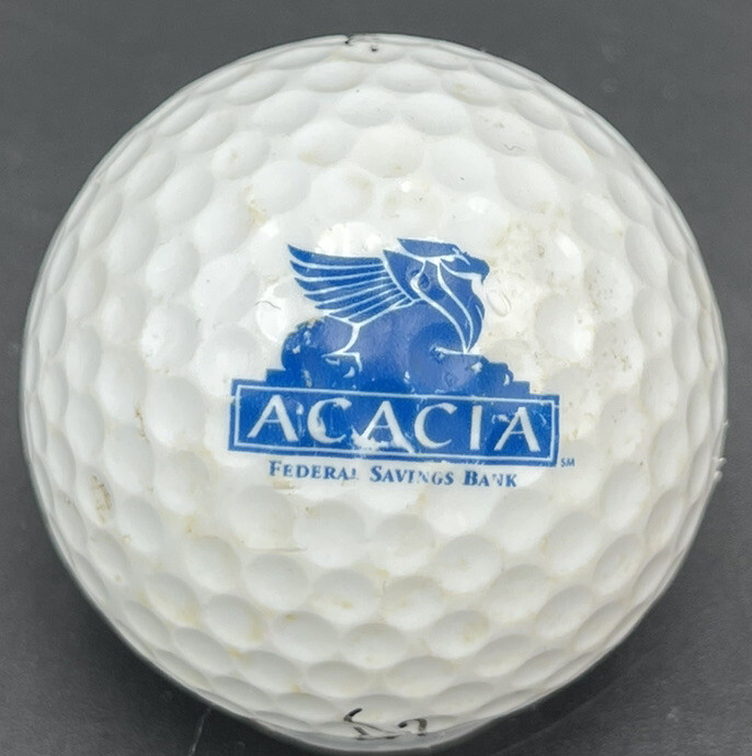 Acacia Federal Savings Bank Logo Golf Ball (1) Titleist Tour Distance Pre-Owned-image