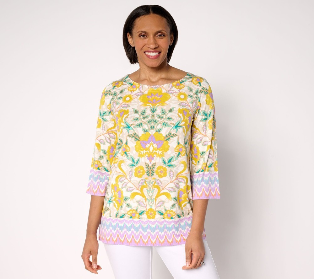 Bless My Sole Women's Top Sz M Belle Boho by Kim Gravel Multi-colored A683577