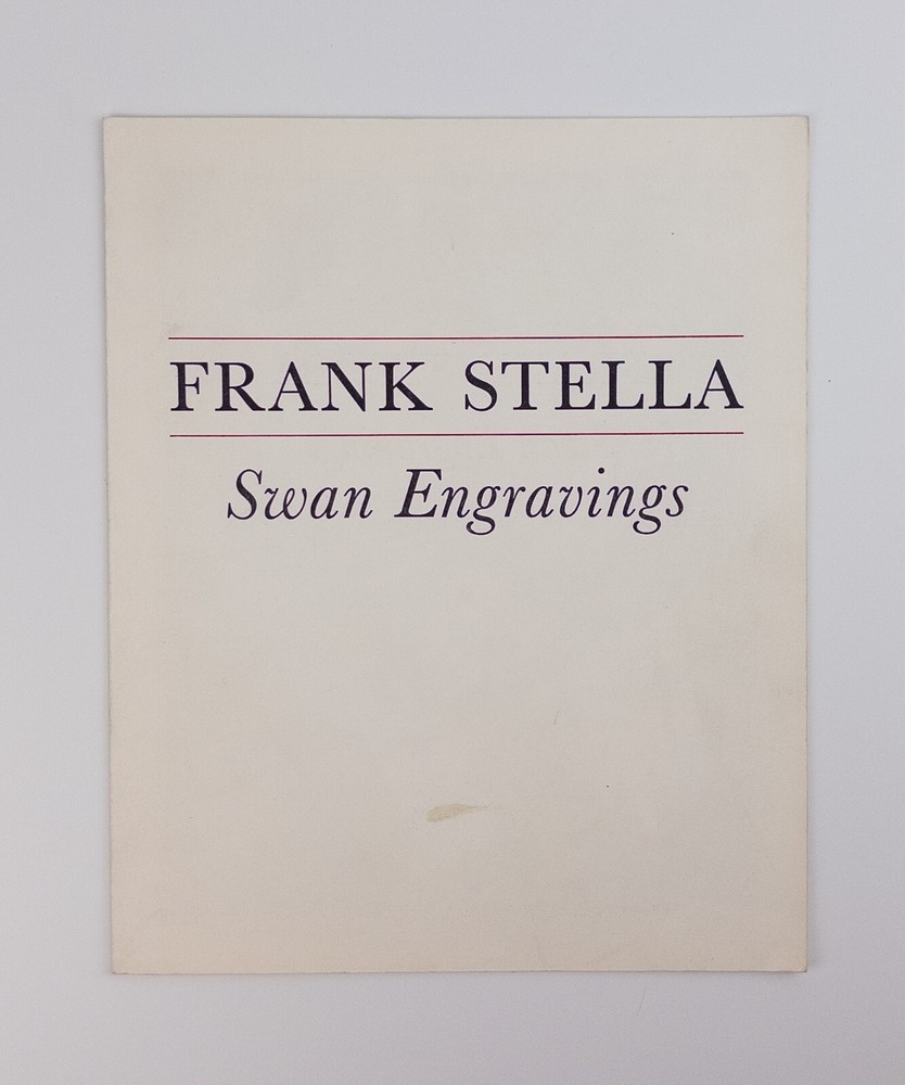 FRANK STELLA: SWAN ENGRAVINGS - Frank Stella - Tyler Graphics Ltd., 1982.