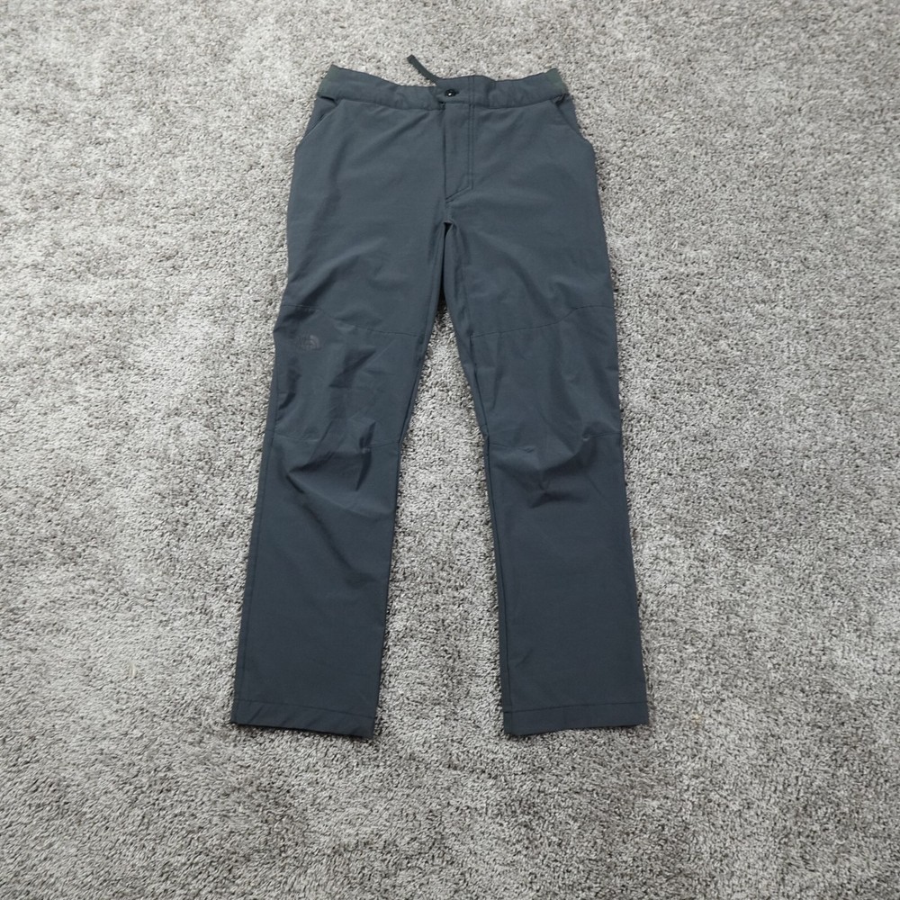 North Face Men Gray Stretch Hiking Pants 30x28 Travel Trekking Gorpcore Water Resistant Lightweight