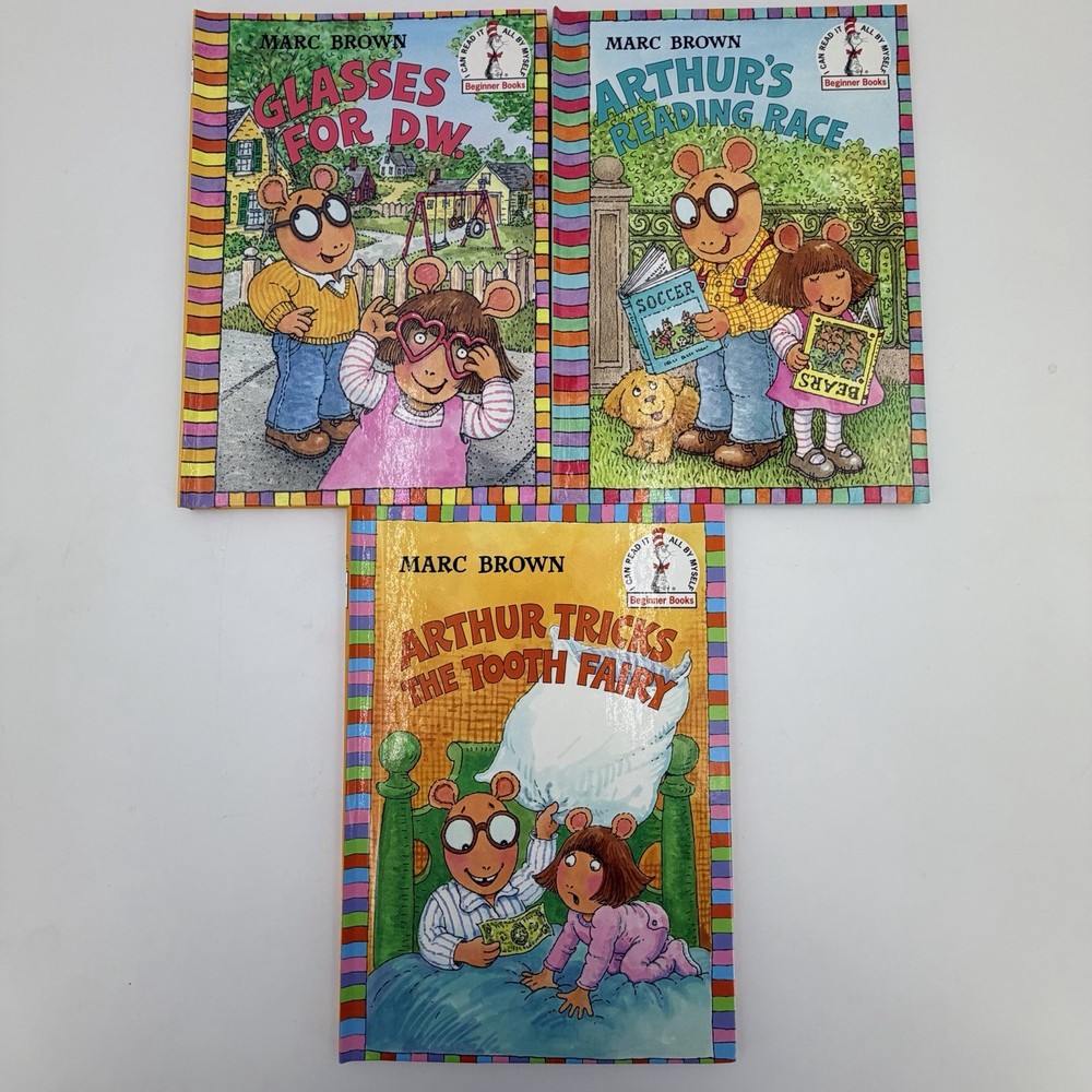 Dr. Seuss Beginners Books Arthur Lot Of 3. Rare 1st Edition For Two Books. New