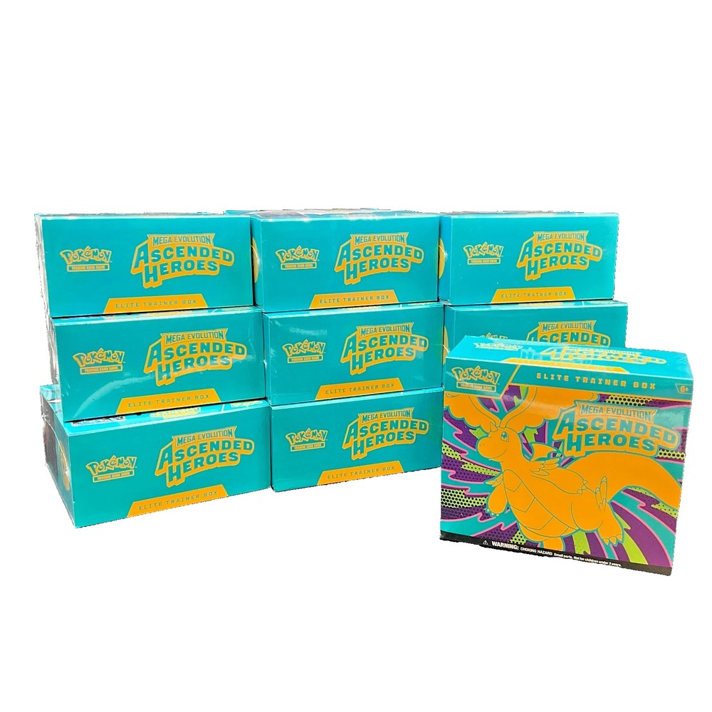 Lot of (10) Pokemon TCG Ascended Heroes Elite Trainer Boxes SEALED/NEWPROBSTEIN is actively accepting consignments !!