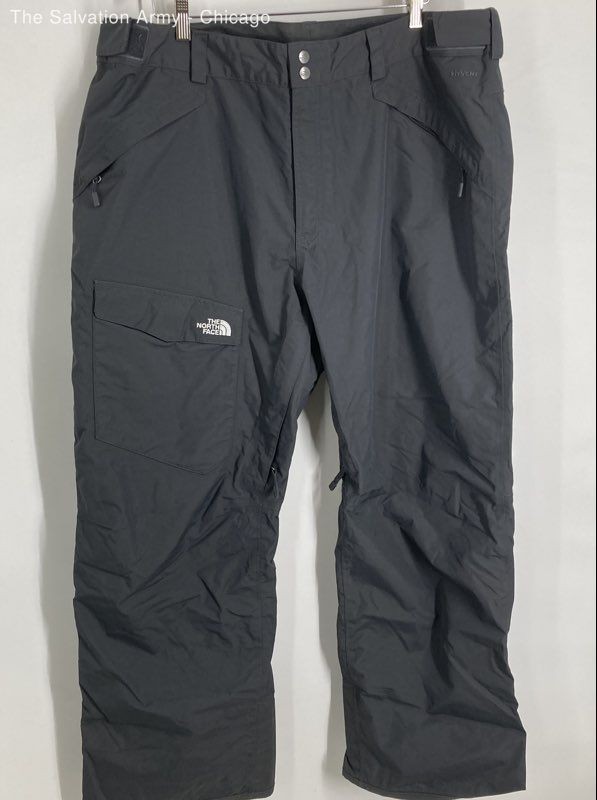 The North Face Mens Gray Zipped Pockets Straight Leg Snow Pants Size 2XL