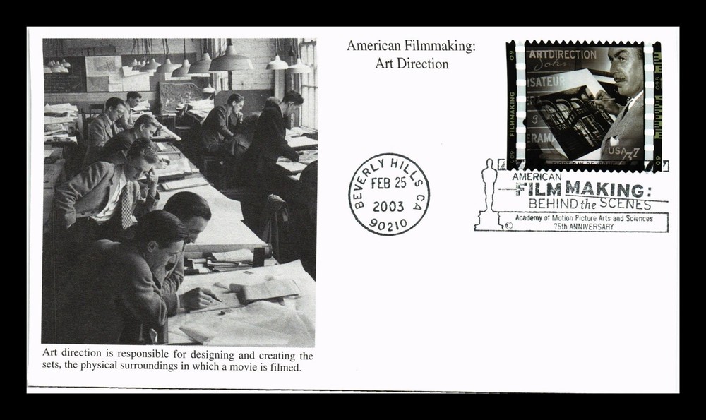 DR Jim Stamps US Cover Art Direction American Filmmaking FDC Mystic Cachet  