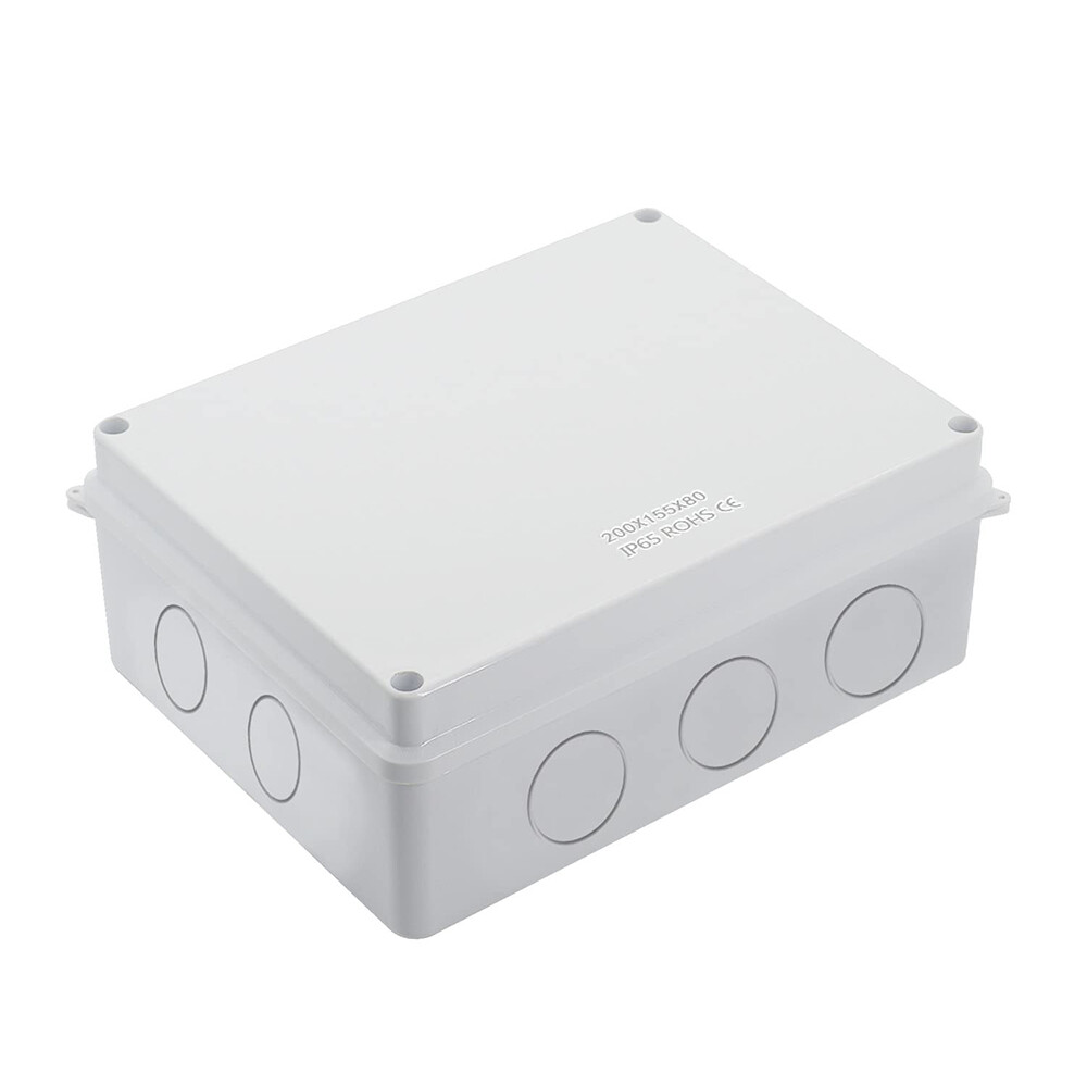 Caja de conexiones impermeable para proyecto eléctrico en/exterior orificios invertidos