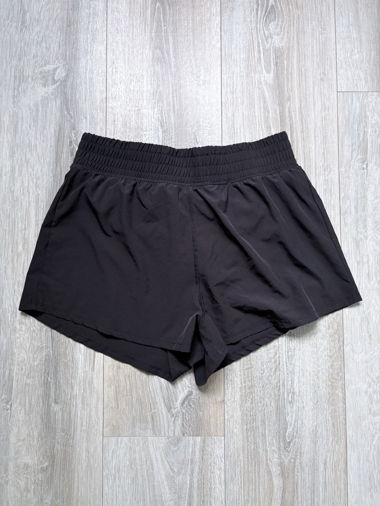 90 Degree by Reflex Women's Black Athletic Shorts Liner Stretch Pull-On M