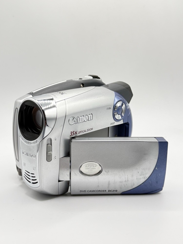 Canon DC210 DVD Camcorder (Silver) — 35x Optical Zoom — TESTED & WORKING 🔥🔥