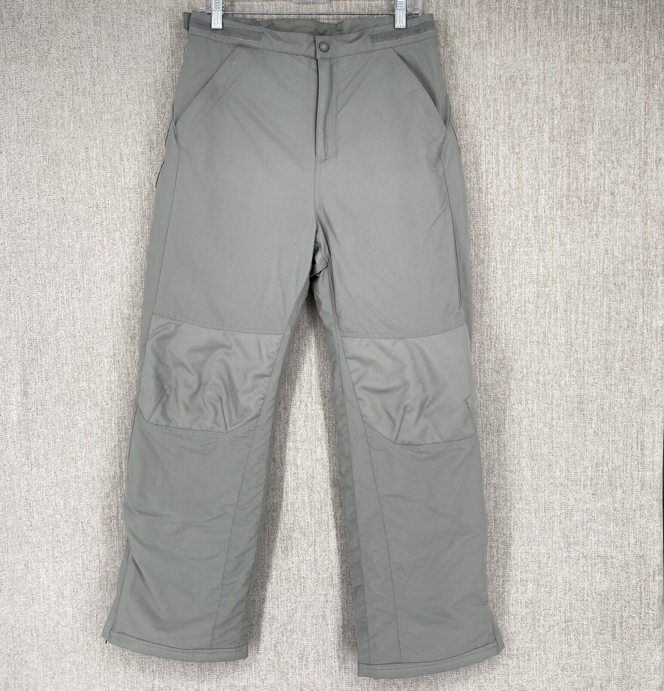 LL Bean Pants Kids 16 Gray Cold Buster Snow Thinsulate Nylon Insulation Outdoor