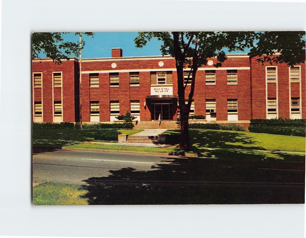 Postcard Municipal Building Ashland Ohio USA