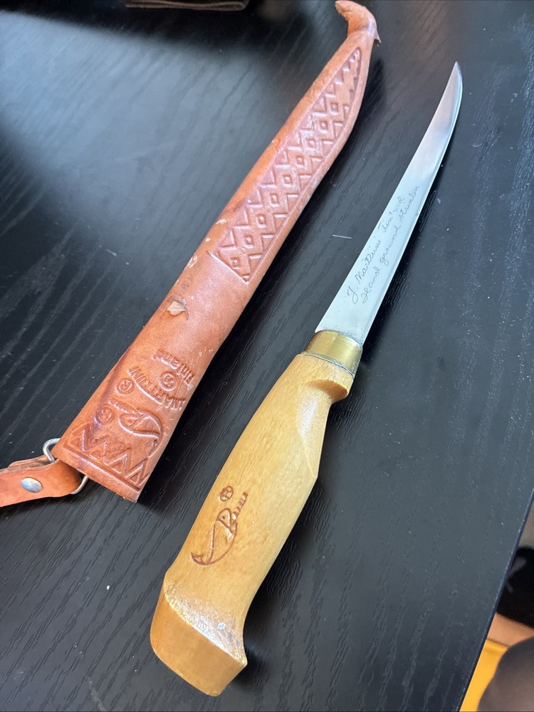 J Marttiini Classic - Fish Filleting or Fillet Knife Made in Finland with Sheath