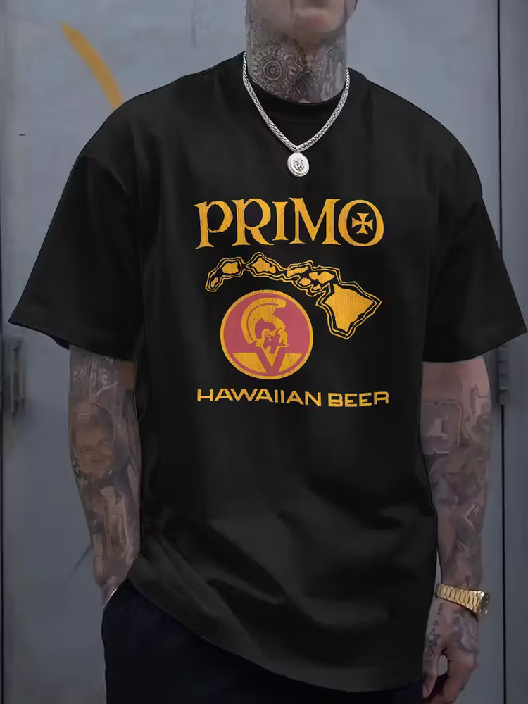 [Hawaiian Graphic T-Shirt] Men's Primo Hawaiian Graphic T-Shirt