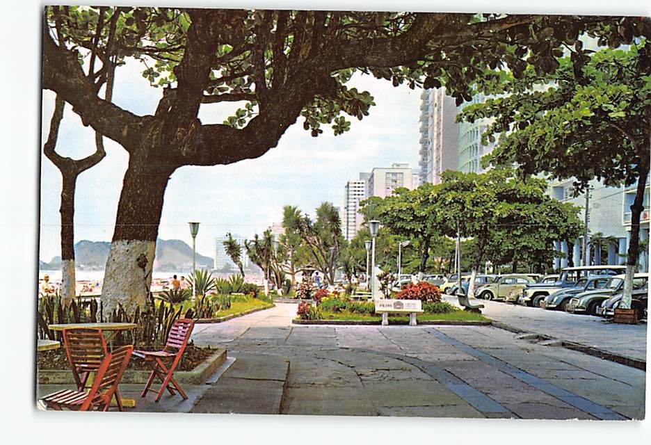 Postcard Pitangueiras Beach Guarujá Brazil