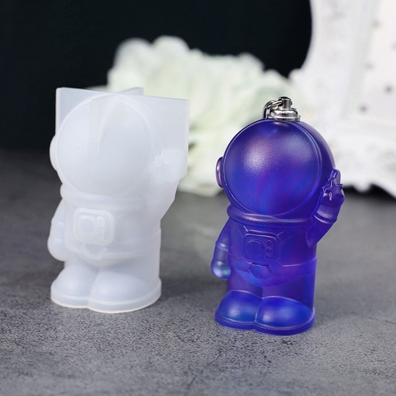 Astronaut Molds Silicone Resin Keychain Molds With Hole Jewelry Making