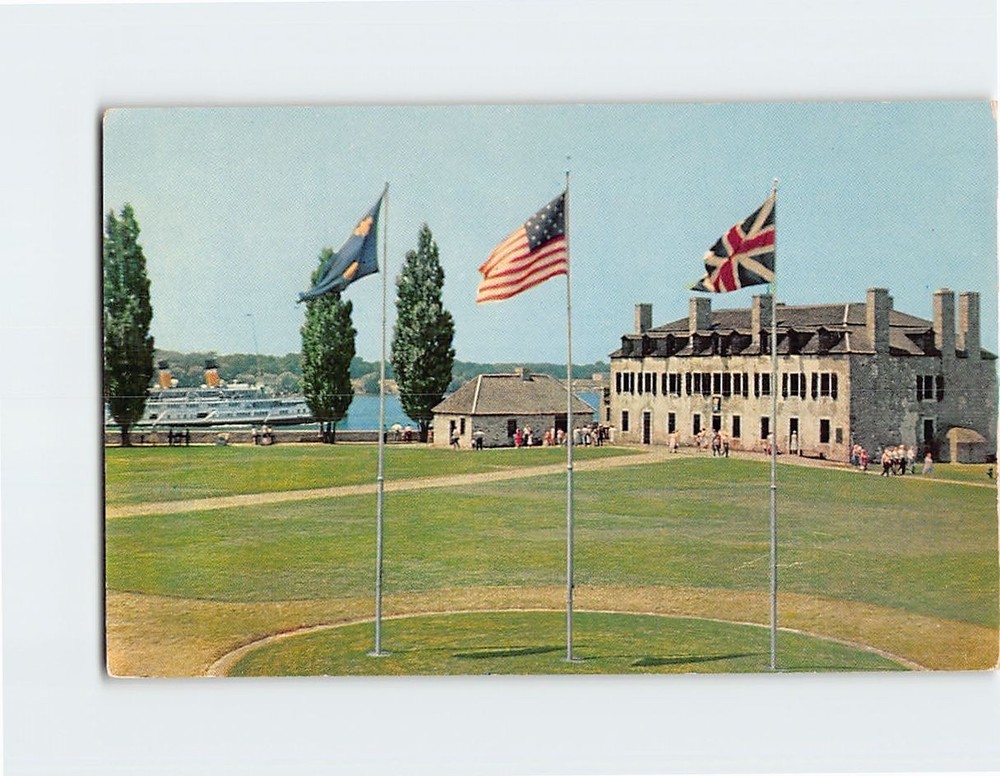 Postcard The Historic Flags Old Fort Niagara Youngstown USA