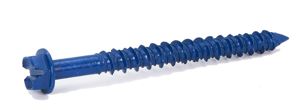 1/4 x 2-3/4 Hex Head Concrete Screw Anchor with Drill Bit for Secure Fastening