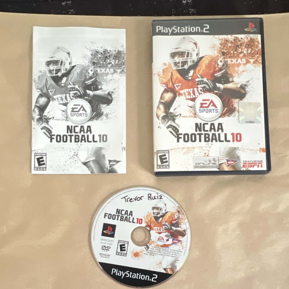 EA SPORTS NCAA Football 10 Sony PlayStation 2 Sports Game Manual Included