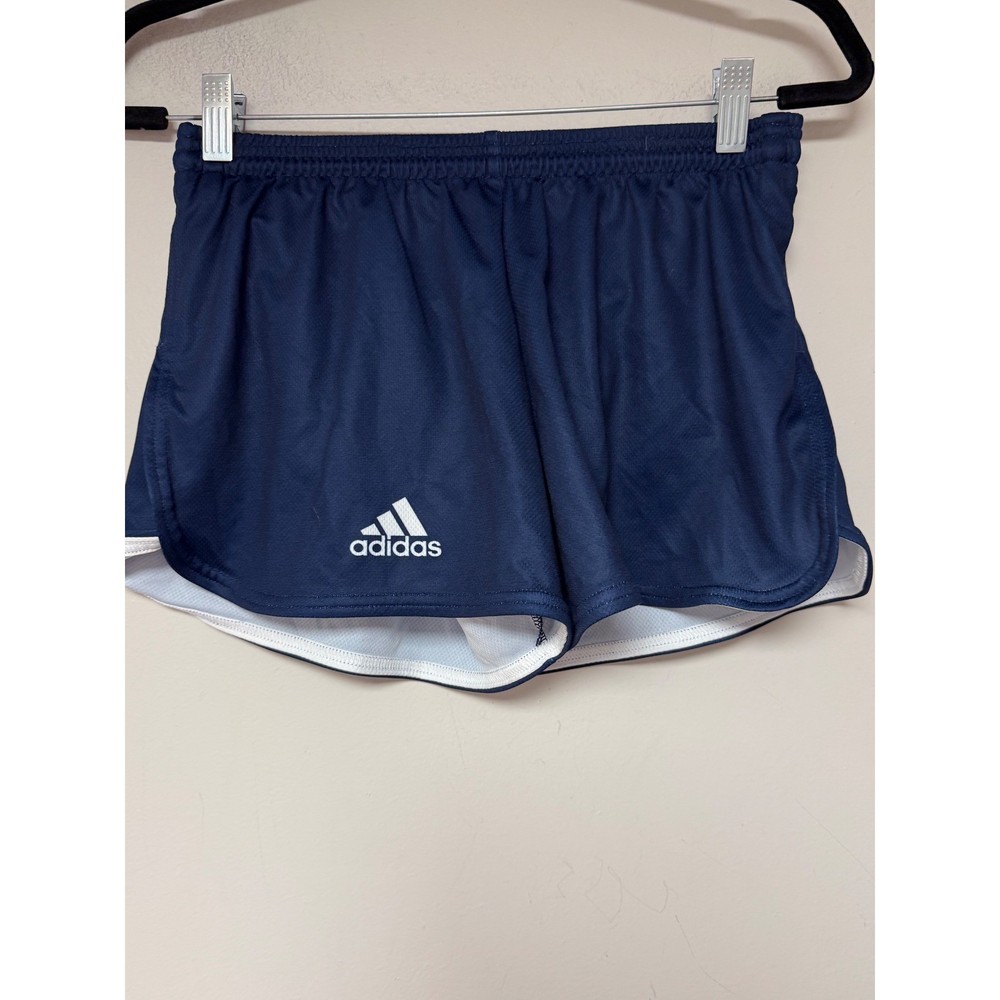 Adidas Women's Running Shorts S Small Navy Blue White Athletic Gym Workout
