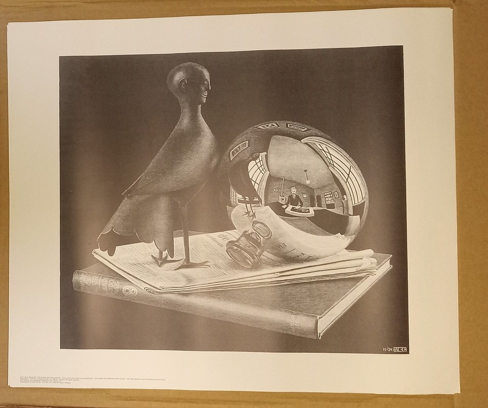 E 57 M.C. Escher Still Life With Reflecting Sphere AC Baarn The Netherlands 22 X