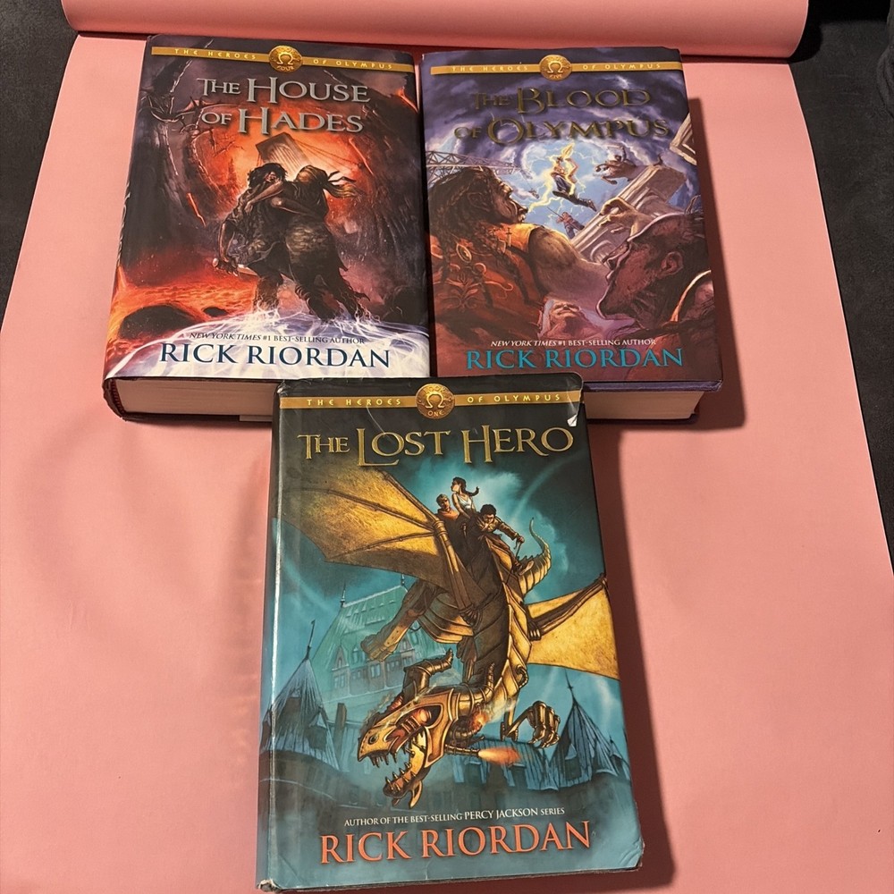 The Heroes of Olympus by Rick Riordan Lot Of 3 All 1st Edition HC .