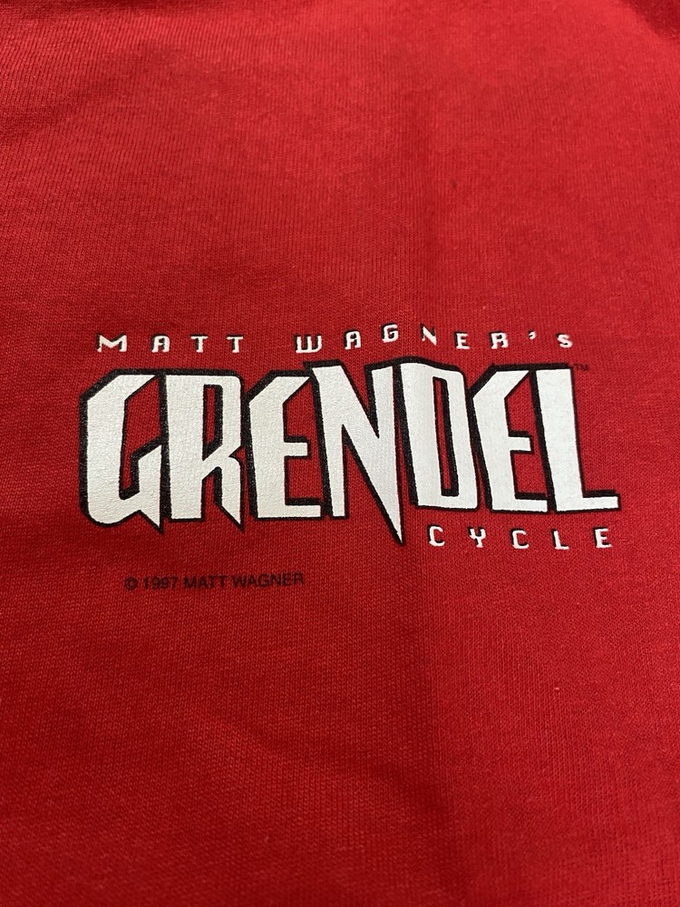 Vintage GRENDEL Cycle T Shirt Graphitti Men's XL USA Matt Wagner Comic 1997 NIB