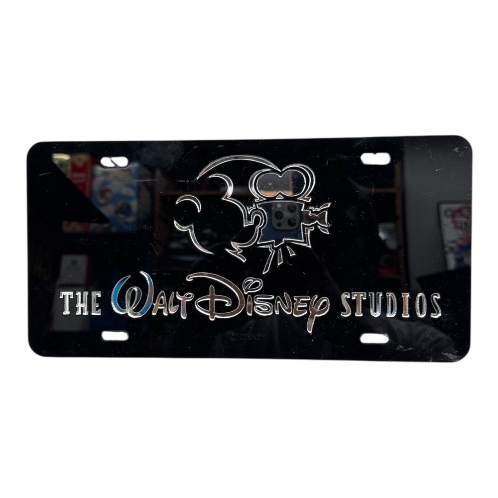 Disney World Studios License Plate Laser Art Mirror Collection