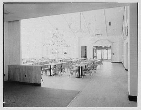 Photo:Cleveland Ohio Stouffer's Westgate Main Dining Room 1954 Interior