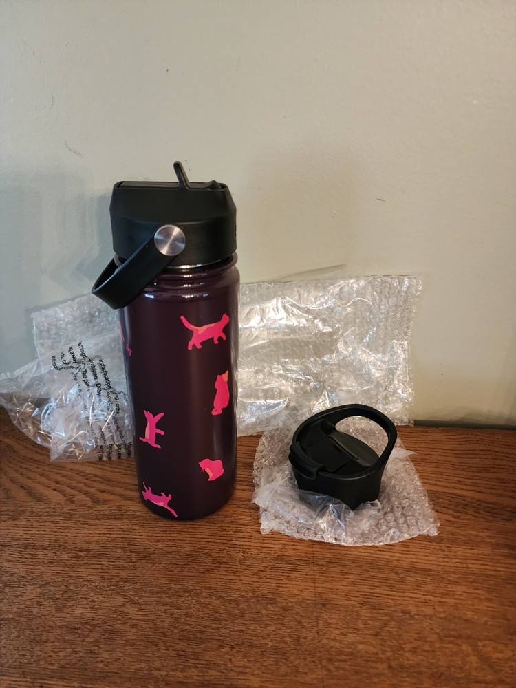 **RARE** Lug Cat's Orchid Chuggie With 2 Lids 18.5 Oz.