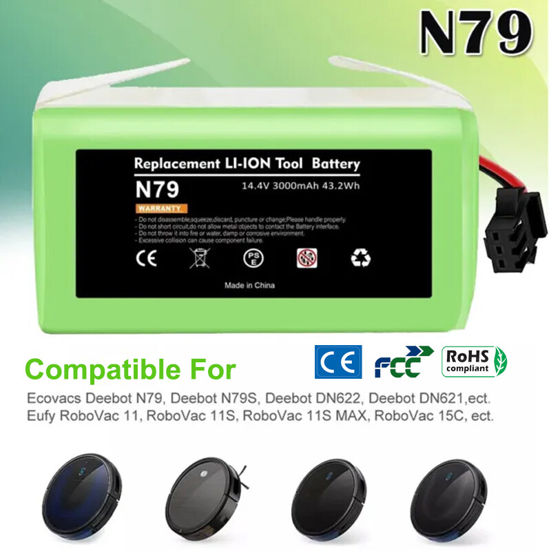Ecovacs Deebot N79 N79SE 500 DN622 661 Eufy RoboVac 11S N79S Battery Replacement