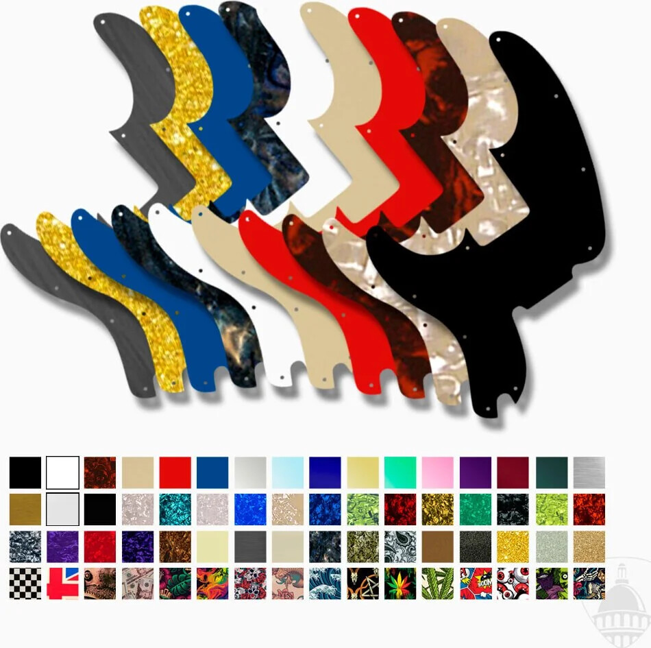 WD Custom Pickguard For Left Hand Fender Telecaster Bass