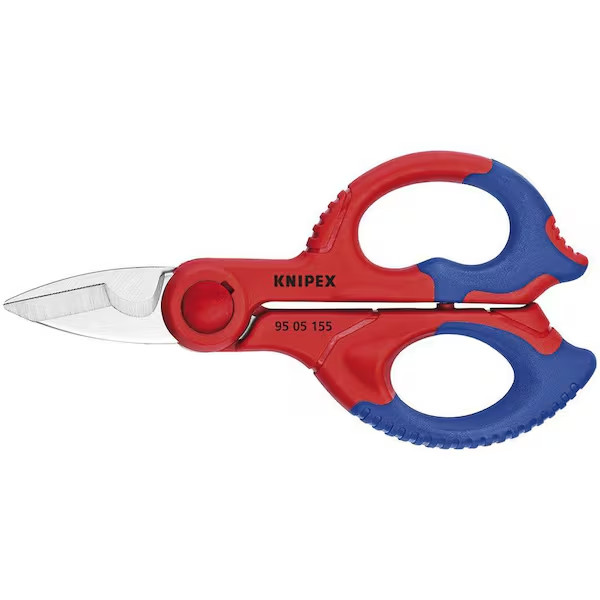 Knipex Electrician Shears 9505155 with Cable Cutter and Belt Clip