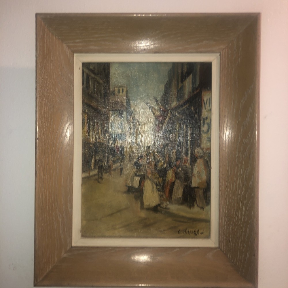 Constantin Kluge french impressionist artist oil on canvas painting