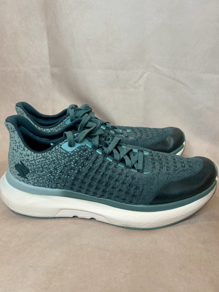Rabbit Dream Chaser Running Shoes Men 12 Teal Knit Athletic Sneakers