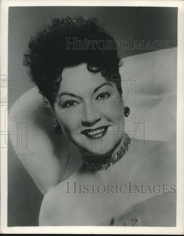 1954 Press Photo Singer Ethel Merman - mjx60702