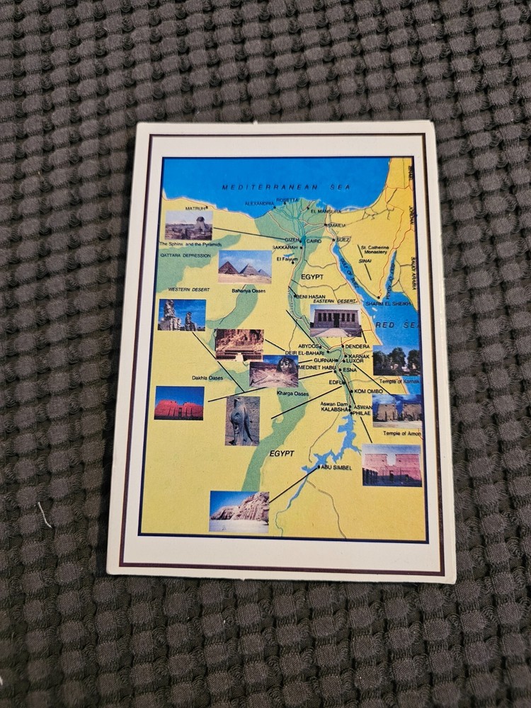 Vintage Lot 9 Souvenir Postcard Book Egypt Portugal Paris Canada 140 post cards